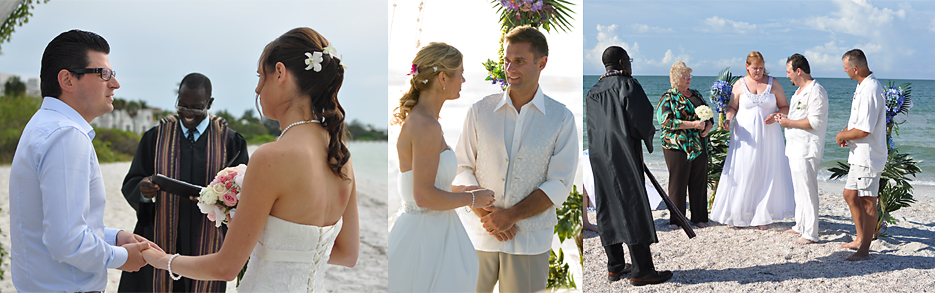 Wedding officiant pricing Florida